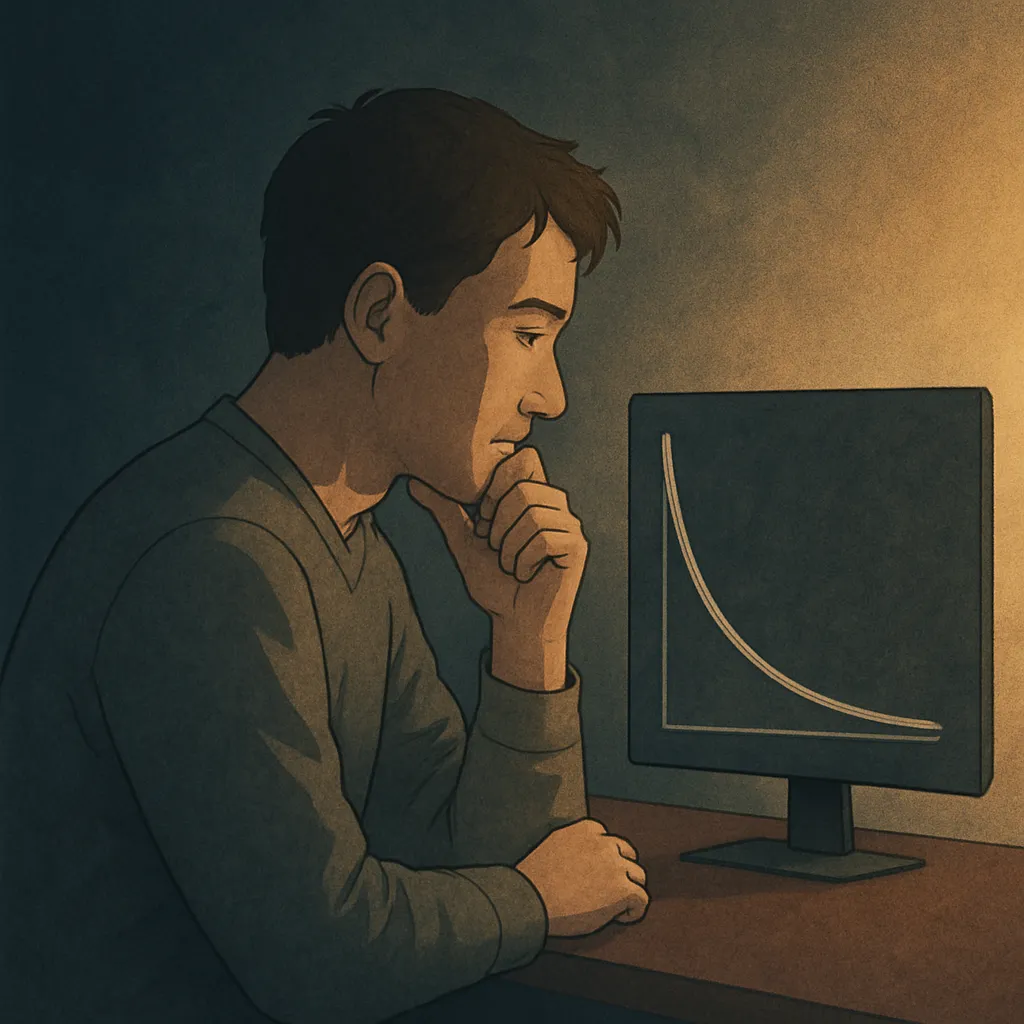 파레토 곡선을 조용히 바라보는 사람