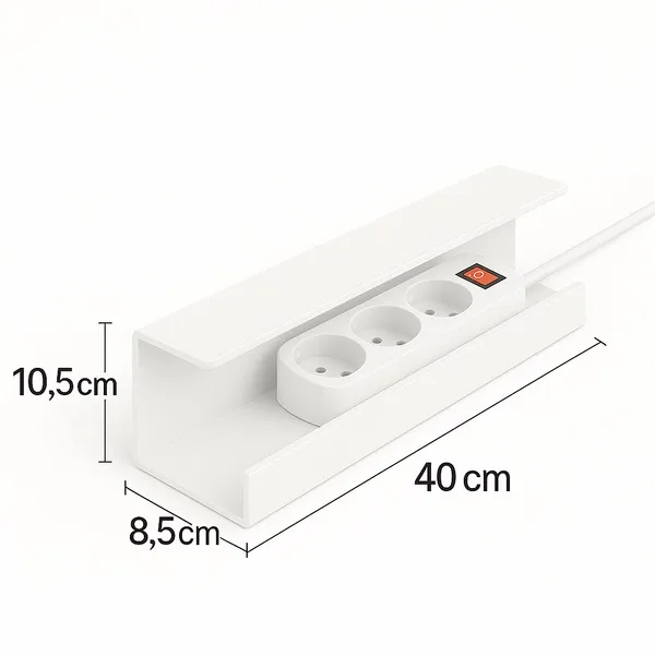 무타공 언더데스크 케이블 정리 트레이